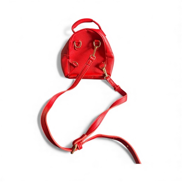 Forever 21 Vibrant Red Backpack with Gold Accents - Picture 2 of 2